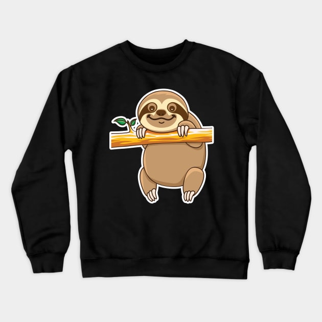 Sloth Crewneck Sweatshirt by Plushism